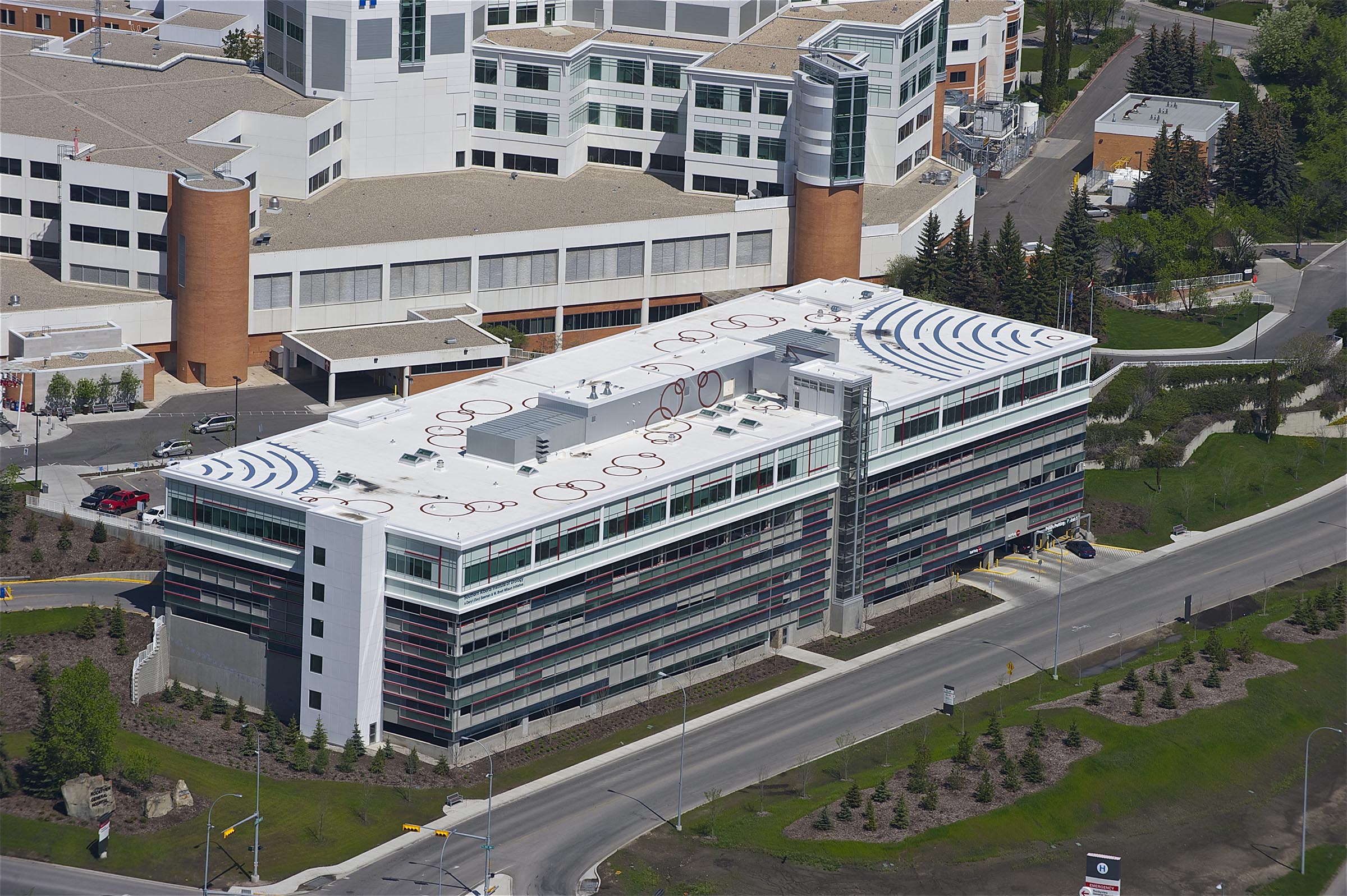 Bird's eye view of building